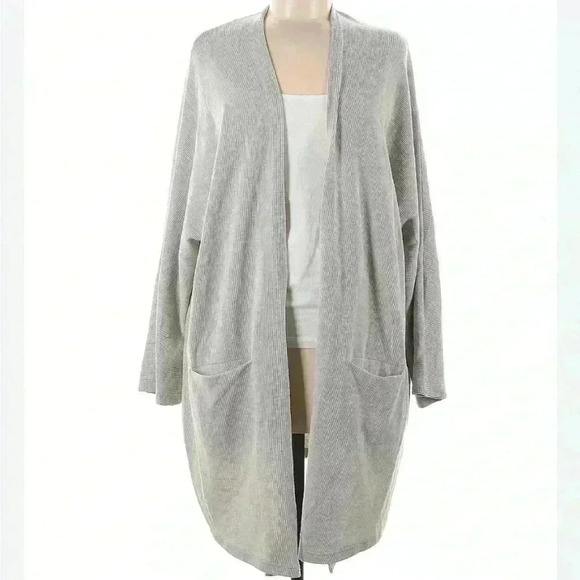 NWT DONNI Anthropologie Ribbed Open Duster Cardigan Sweater Size OS - Picture 1 of 4